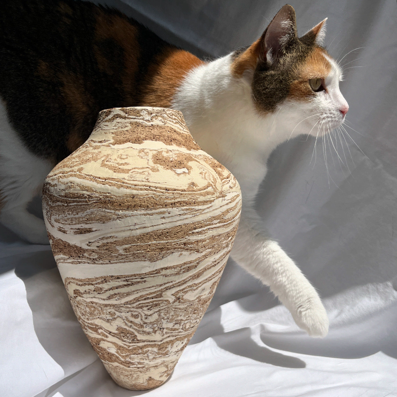 Marbled Cone Vase #2