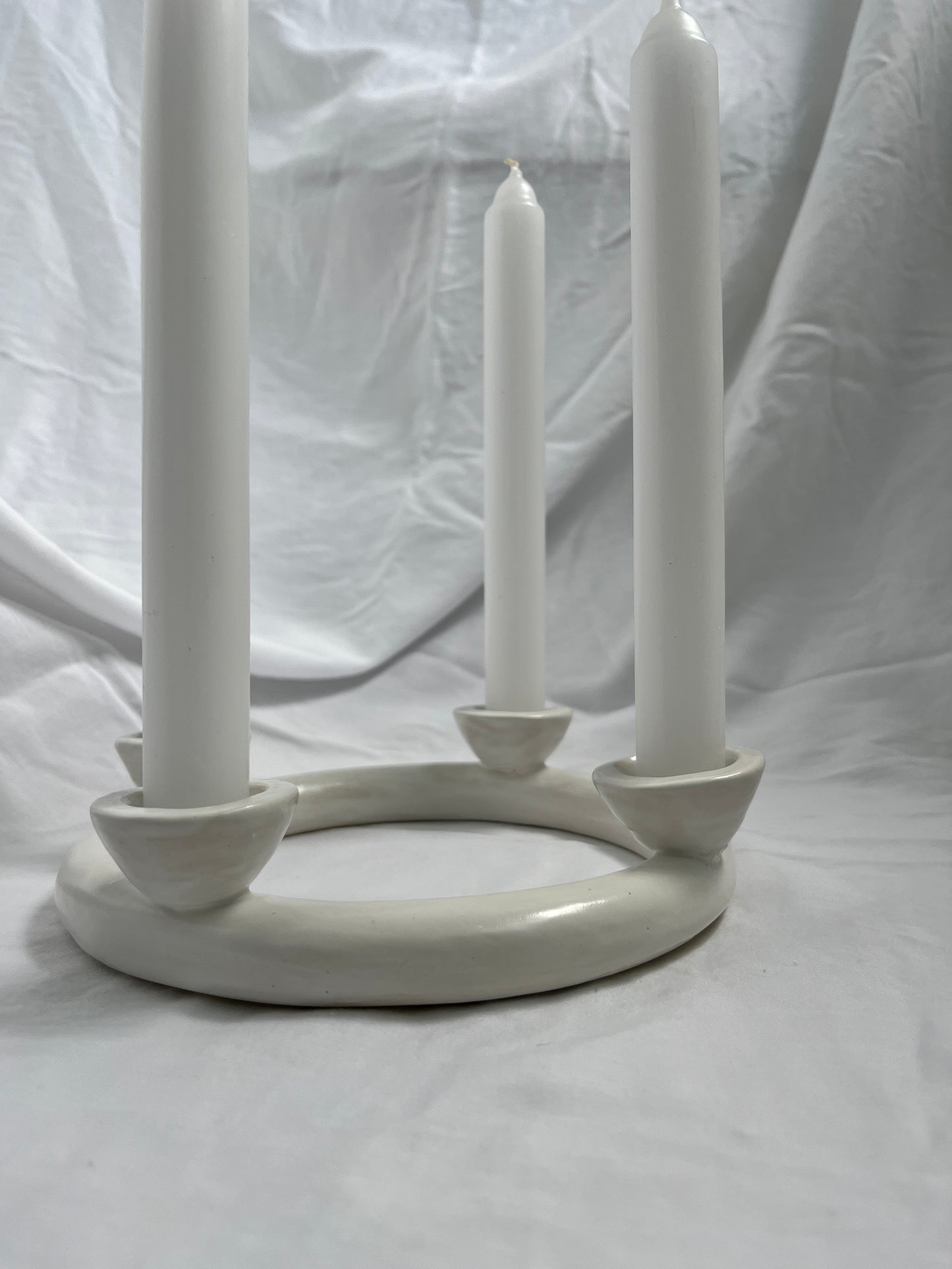 Candle Wreath - Pearl
