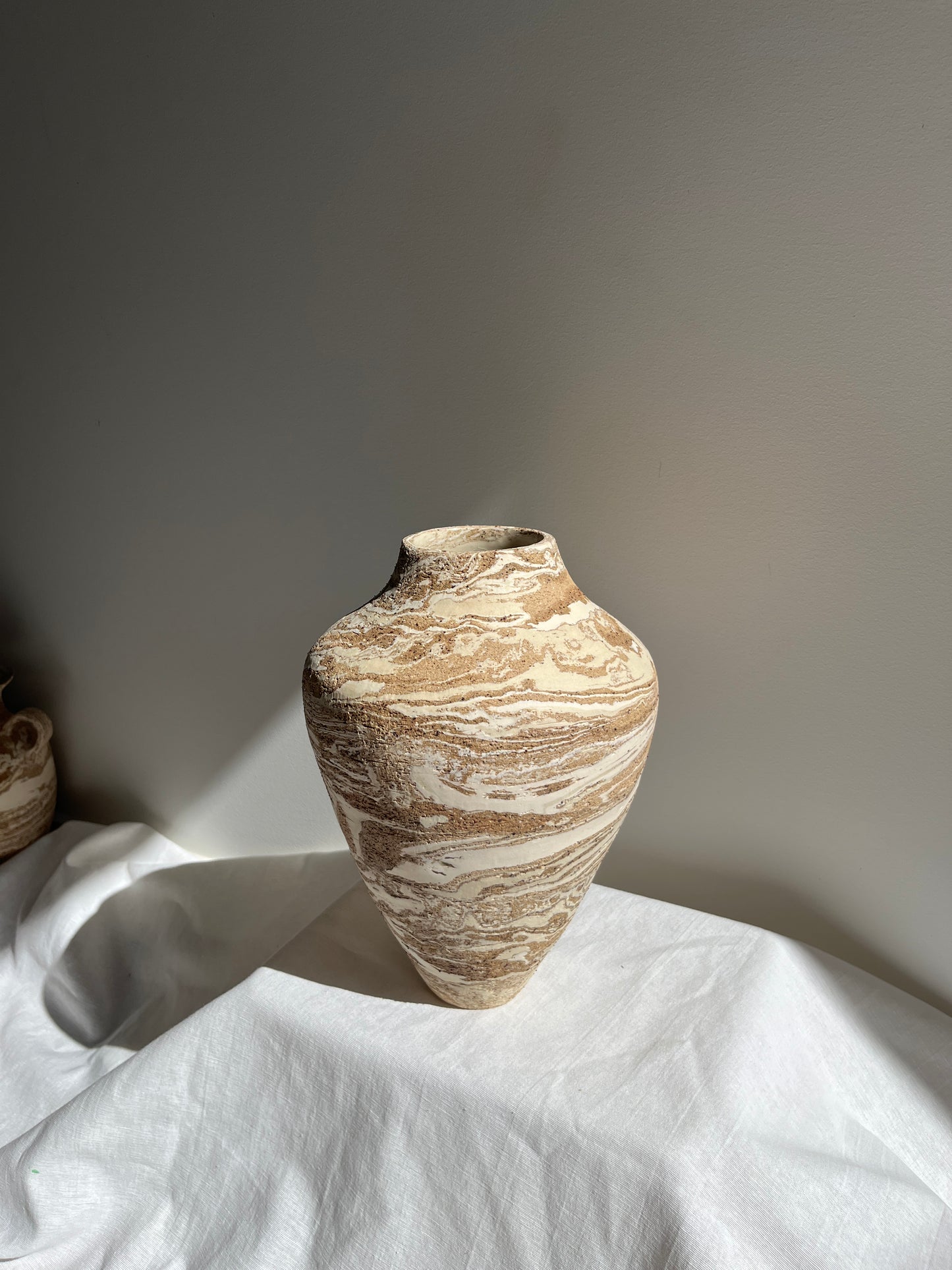 Marbled Cone Vase #2