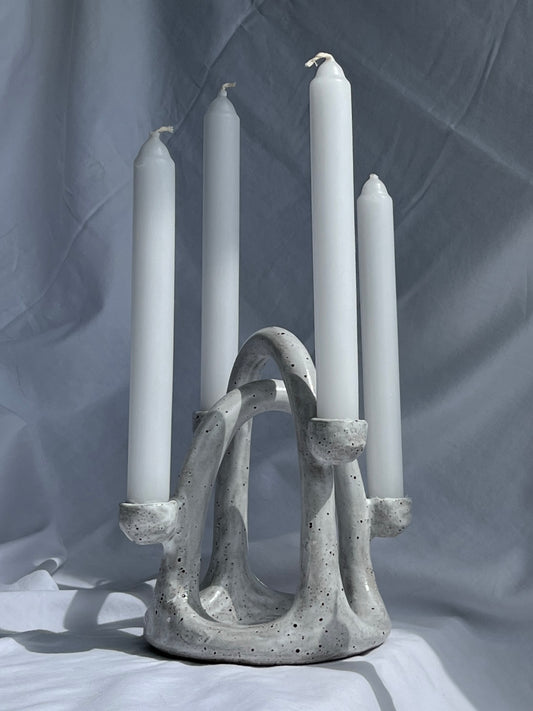 Arch Candelabra 1 - Speckled While