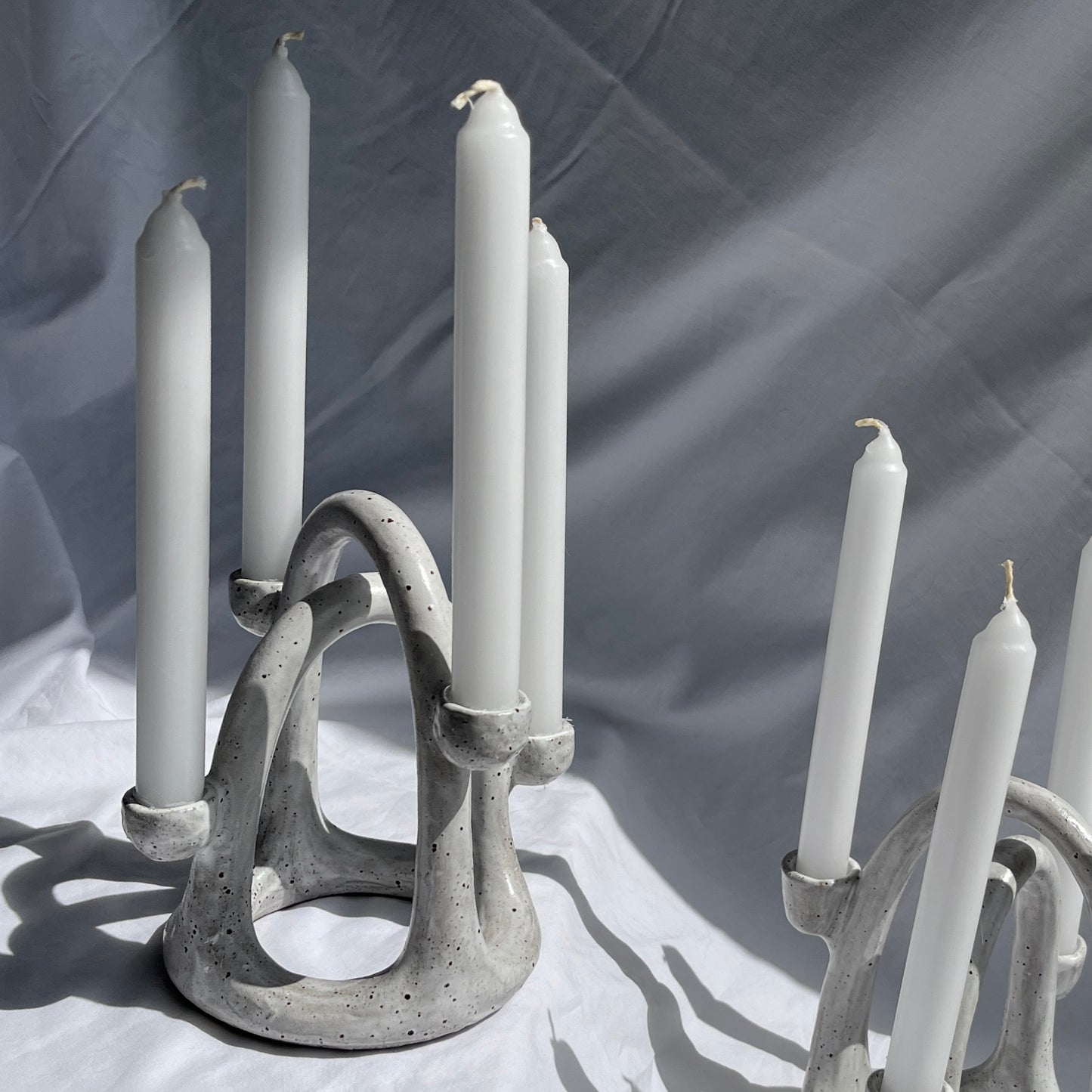 Arch Candelabra 1 - Speckled While