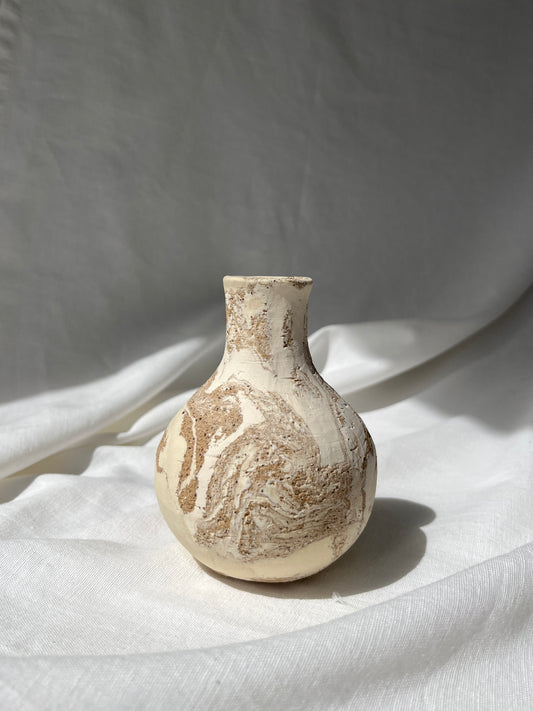 Bud Vase- Beige Bulb