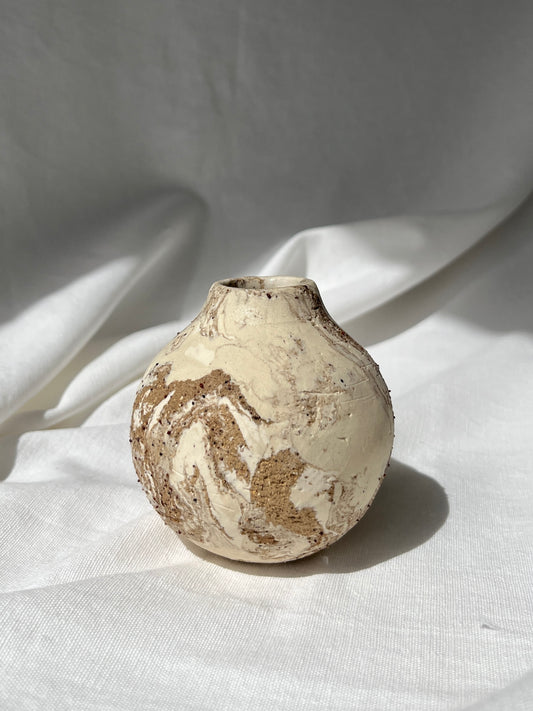 Bud Vase - Beige Round 2