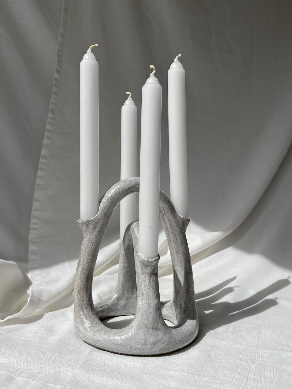 Candelabra- Washed Pearl Arch
