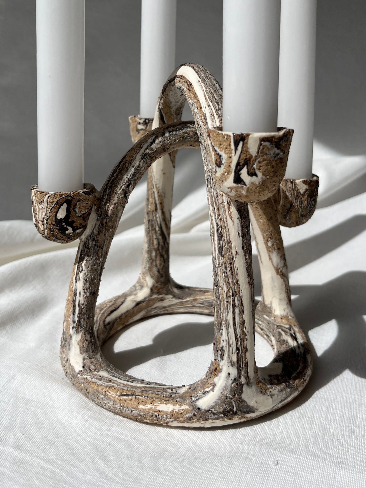 Arch Candelabra - Marbled