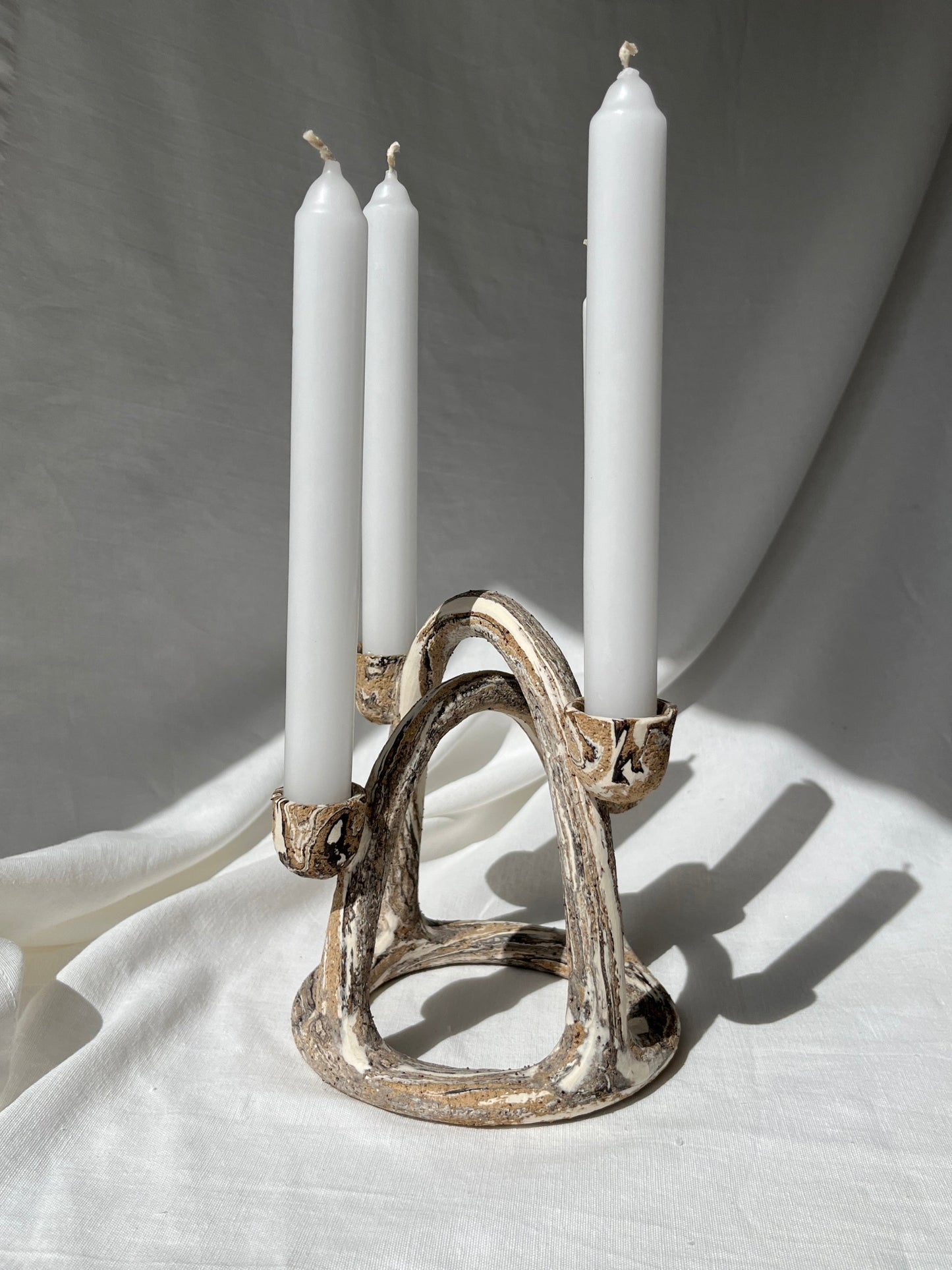 Arch Candelabra - Marbled