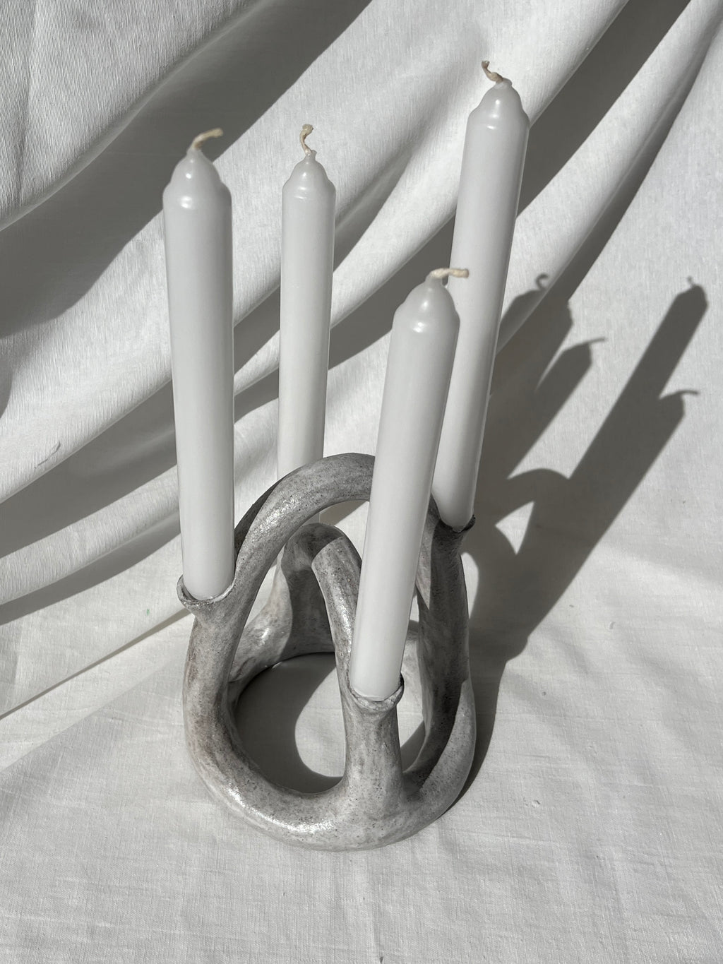 Candelabra- Washed Pearl Arch