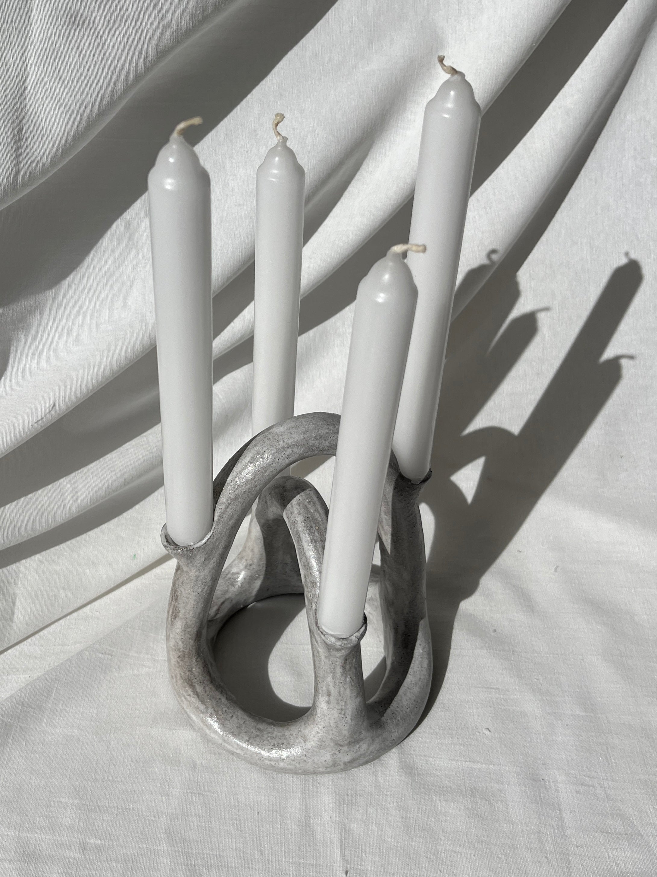 Candelabra- Washed Pearl Arch