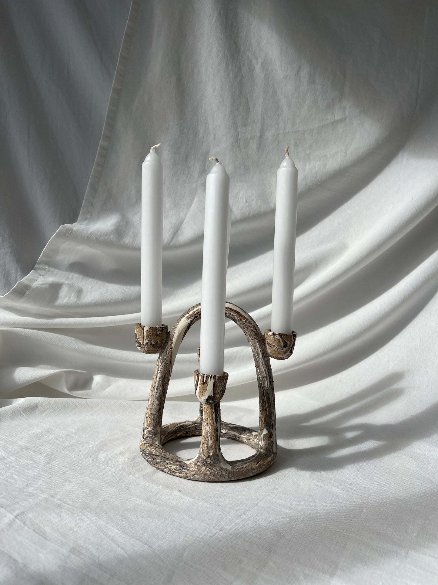 Arch Candelabra - Marbled